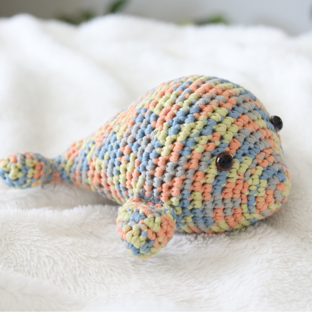 Colorful Crochet Seal